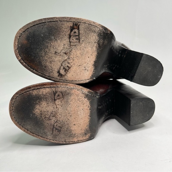 RARE Freebird by Steven Disco Western Tapestry Distressed Rust Leather Boho Boot - Picture 12 of 16